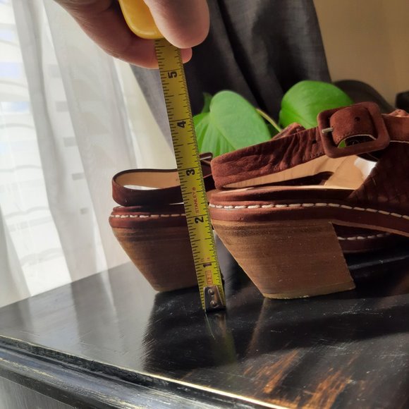 Via Spiga Woven Suede Mule in Cognac Sz 8 - Picture 7 of 10